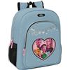 safta K-POP Demon Hunters - HUNTR/X - Zaino scuola bambino, zaino per bambini, adattabile al carrello, ideale per bambini in età scolastica, comodo e versatile, resistenza, 32 x 12 x 38 cm