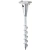 Alberts 657222 Manicotto a Terra da avvitare per Diverse staffe, zincato a Caldo, Lunghezza 400 mm