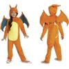 DISGUISE 121229L-EU-V2 Charizard Deluxe - Costume per bambini, unisex, multicolore, 4-6 anni