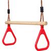 Leogreen Trapezio Rosso Anelli Ginnastica Fitness Esterno