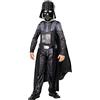Rubie's Rubies Costume Darth Vader Deluxe per bambino e bambina, Tuta stampata con maschera e mantello, Licenza Ufficiale Star Wars Obi Wan Kenobi per Carnevale, Natale, Halloween e compleanno