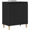 vidaXL Credenza Rovere Nero 60 x 35 x 70 cm Legno ingegnerizzato