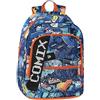 COMIX Ultra Bright - Zaino Scuola Pannello Scrittura Led Personalizzabile, 3 Ampi Scomparti, Tasca Frontale, Schienale e Fondo Termoformati, Spallacci Imbottiti e Regolabili, 32x43Hx23 cm, 31 L