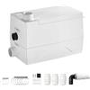 VEVOR Pompa di Sollevamento per Acqua Grigie Doccia Cucina 350W 120L/min, Pompa per Acque Grigie Sistema Separazione Acqua-Elettricità, 3 Attacchi Ingresso, Prevalenza 8 m, Bagno, Lavello, Cantina