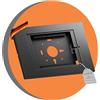 PureMounts® supporto per tablet con custodia in acciaio bloccabile per iPad 5/6/7/8/9/ IPad Air 9.7/ 10.5/10.9/ IPad Air 9.7/10.5/11 e Samsung Tab A 10.1 (2019)/ Tab A7/S6 Lite 10.4, nero