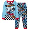 Get Trend Hot Wheels Pigiama Bambino Set, Lungo Pigiami Bambini Adolescenti, Gioco Abbigliamento da Casa, Regalo Ragazzo (2-3 Anni, Blu Hot Wheels)