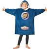 Fortnite Felpa Oversize Bambino Ragazzi 14+ Cappuccio Coperta Indossabile Extra Lungo Poncho Pile Giocatore Regali Bambini