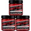 Manic Panic Pillarbox Red Classic Creme, tinta semipermanente per capelli rossa vegana e cruelty-free, 3 x 118 ml