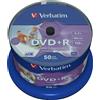 Verbatim DVD+R 16x Speed (photo inkjet printable) confezione da 50 (Video Game)