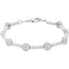 ORO&CO 925 Un bracciale tennis in argento impreziosito da zirconi bianchi che regalano un bagliore raffinato. La misura regolabile 16+3 cm lo rende versatile e adatto a ogni polso, perfetto per aggiungere un tocco di eleganza quotidiana o per occasioni …