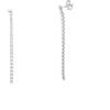 ORO&CO 925 Orecchini tennis pendenti argento zirconi bianchi oro&co 925 5 cm