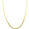 ORO&CO 925 Collana in argento dorato maglia snake 40+5 cm oro&co 925