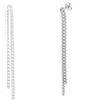 ORO&CO 925 Orecchini tennis pendenti in argento con zirconi bianchi oro&co 925 7 cm