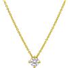 ORO&CO 925 La collana punto luce in argento dorato esalta la luminosità dello zircone bianco, incastonato con eleganza. La misura regolabile di 40+5 cm e il diametro della pietra di 5 mm la rendono ideale per ogni occasione, aggiungendo un tocco …