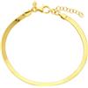 ORO&CO 925 Bracciale maglia snake in argento dorato oro&co 925