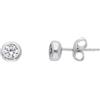 ORO&CO 925 Eleganza discreta e brillantezza raffinata caratterizzano questi orecchini punto luce in argento 925, impreziositi da zirconi bianchi e dal diametro di 6mm. Ideali per ogni stile e occasione. Referenza son226829.