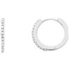 ORO&CO 925 Orecchini a cerchio pavé zirconi bianchi argento 925 oro&co 925 15 mm