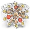 SWAROVSKI Anello a fiore con zirconi colorati eternal flower
