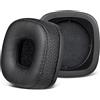 DAKLOP Cuscinetti di ricambio per Marshall Major 1/2/3/4/5 Bluetooth Cuscinetti neri Pelle proteica Memory foam 1 paio, cuffie marshall, marshall cuffie, marshall major 4