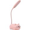 CTIRCHIU Lampada Da Scrivania Led Gatto Luce Intensa e Ricarica Usb Lampada Da Comodino Per Bambine Dimensioni Compatte