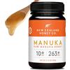 NEW ZEALAND HONEY CO Miele di Manuka MGO 263+ UMF 10+, testato in laboratorio, crudo, 500g | Grado qu
