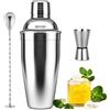 NewGF Set shaker per cocktail da 25oz,miscelatore per bevande con filtro integrato, mi