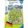 Ravensburger Spielverlag La mia mappa della Germania (puzzle per bambini)