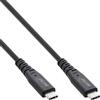 InLine Cavo InLine® USB4, USB-C ST/ST, PD 240W, 8K60Hz, TPE nero, 0,5 m