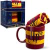 Harry Potter Set Regalo Tazza e Calzini Donna Adolescenti, Hogwarts Calze al Polpaccio EU 35-41 e Tazze Ceramica, Regalo per Lei (Tazza e calzini gialli, Tazza: 325ml, Calzini, 35/41 EU)