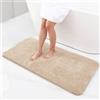 Homaxy zerbino Ingresso casa 60 x 120 cm, Antiscivolo e Essorbente zerbino, Tappeto Entrata Interno Resistente Sporco, Morbido e Lavabile Zerbino da Interni per Interno, beige