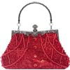 CORIOS Vintage 1920s Borsetta da Sera Pochette con Perline da Donna Clutch con Paillettes Retro Borsa a Spalla Borsa a Tracolla Elegante Borse Messenger per Cocktail Festa Cerimonia Ballo
