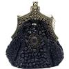 CORIOS Vintage 1920s Perline Borsetta da Sera Clutch con Paillettes Pochette con Floreale da Donna Retro Borsa a Tracolla Borsa a Spalla Elegante Borse Messenger per Ballo Festa Cocktail