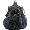 CORIOS Vintage 1920s Perline Borsetta da Sera Clutch con Paillettes Pochette con Floreale da Donna Retro Borsa a Tracolla Borsa a Spalla Elegante Borse Messenger per Ballo Festa Cocktail