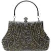 CORIOS Vintage 1920s Borsetta da Sera Pochette con Perline da Donna Clutch con Paillettes Retro Borsa a Spalla Borsa a Tracolla Elegante Borse Messenger per Cocktail Festa Cerimonia Ballo