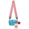 Fritzi aus Preussen Fritzi x Frida Kahlo Easy Go Canvas Crossbody Bag borsa a tracolla donna canvas compatta borsa piccola con cerniera uso quotidiano 12 x 19,5 x 7,5 cm - Viola, Giallo, Arancione, Verde, Rosa, Blu