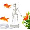 Generico Scheletro Dancing Aeratore Acquario Con Tubo Aria, Decorazioni Acquario