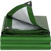 Velway Telo Impermeabile da Esterno - 2x3m 100 g/m² Telone con Occhielli Rinforzati, Resistente ai Raggi UV, per Barche, Giardino, Esterno, Campeggio, Tenda, Auto - Verde