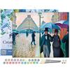 Figured'Art Dipingere con i Numeri con Telaio - Paint by Numbers Parigi in un giorno di pioggia - Gustave Caillebotte, Kit Completo, Hobby Creativi - Quadri fai da te 40x50cm Tela Già Incorniciata