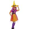 Rubie's Rubies Strega Superstar per bambina, Multicolore, Vestito e cappello per Halloween, Feste e Cosplay