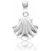 Minoplata Ciondolo a forma di conchiglia di San Apostolo, in argento Sterling 925, unisex, 15 x 15 mm
