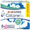 Lines - Cotone Bio Ultra Notte - Assorbenti Notte con Ali