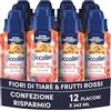 Coccolino Profumo per Bucato Fiori di Tiarè e Frutti Rossi, Extra Freschezza a lungo. Efficace Anche a Freddo e nei Cicli Brevi, 12 x 342ml