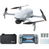 Potensic ATOM 3 Fly More Combo con RC PTD 2, Drone con Fotocamera 4K 60fps, Foto 8K 50MP, Volo di 120 min, Trasmissione 16 km, Sensore CMOS 1/1,3", Tracciamento IA 2.0, QuickShots, Meno di 249 g