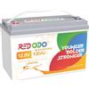 Redodo Batteria 12V 100Ah LiFePO4 con auto riscaldamento, supporta la ricarica a bassa temperatura della batteria al litio,4000+ cicli profondi, perfetta per camper e aree fredde fuori rete.
