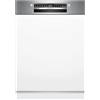 Bosch SMI4ECS32E, serie 4, Smart lavastoviglie parzialmente integrato 60 cm, cassetto portaposate, made in Germany, extra asciugatura, pulizia forte, molto silenziosa, programmi automatici, acciaio