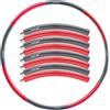 baenger Hula Hoop - Pneumatico per adulti, nucleo in acciaio inox [extra stabile] 8 segmenti Hullahub per la perdita di peso per principianti e avanzati [1,2 kg] con eBook - hula hoop in schiuma