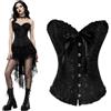 SilverChry Corsetto per Donne, Corsetto Stringivita, Bustino Donna Elegante, Bustier Donna Corpetto Top, Corsetti Bustino Vintage Gotico