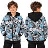 Fortnite Felpa Cappuccio Ragazzo con Zip, 7-16 Anni, Sherpa Pile Accogliente Giacca Bambino Tasche, Regalo Ragazzo