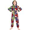 Marvel Pigiama Intero Bambino - Pigiamone in Pile Caldo 7-15 Anni - Pigiami Interi Bambini Gadget Regalo (Multicolore, 14-15 Anni)