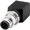 Lonlonty Adattatore portatile RJ45 a M12, codice M12 D 4 poli su presa RJ45, codice D, IP67, impermeabile, schermato maschio a femmina, adattatore Ethernet Cat6/Cat5